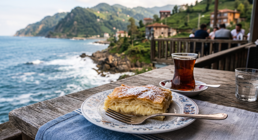 artvin laz böreği ve rize çayı