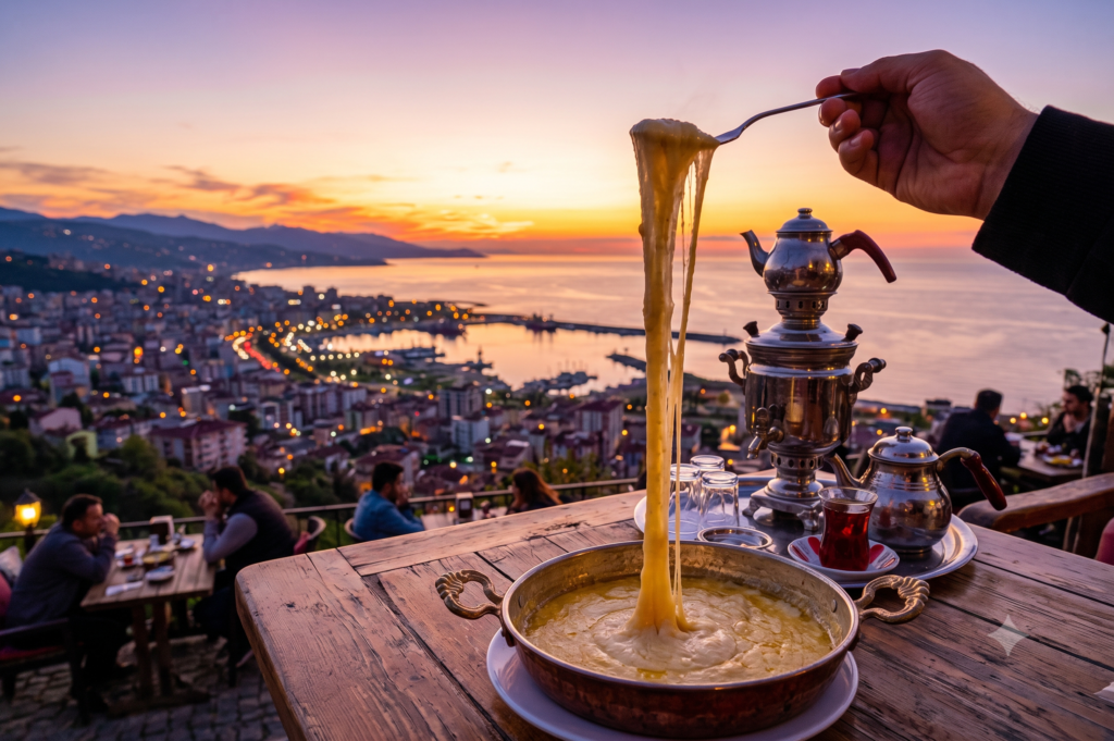 trabzon gün batımı ve mıhlama